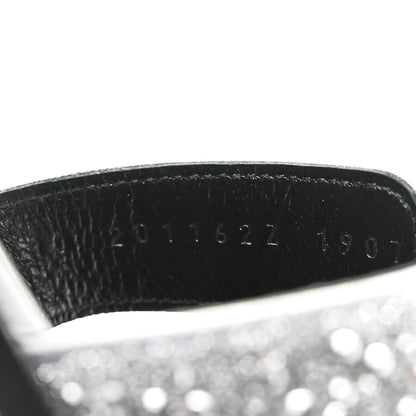 Hermes Velvet Goatskin Crystal Beads Oran Sandals 37 Gris Argente 10 of 11