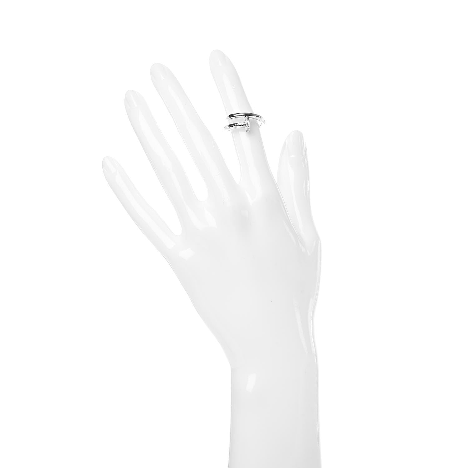 Cartier 18K White Gold Diamond Juste Un Clou Ring 51 5.75 2 of 5