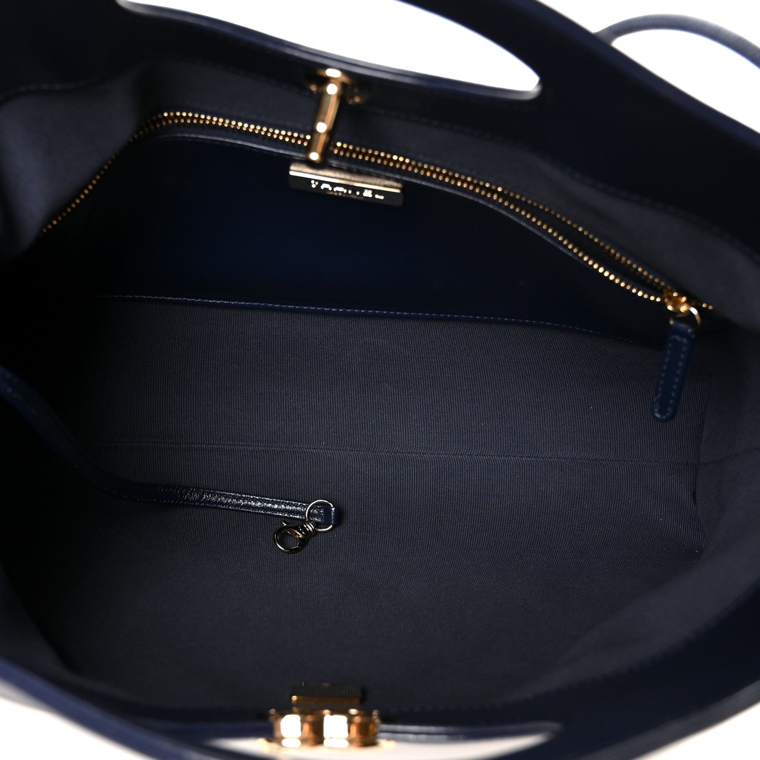 Chanel Shiny Lambskin Quilted 31 Shopping Bag Navy 5 of 10