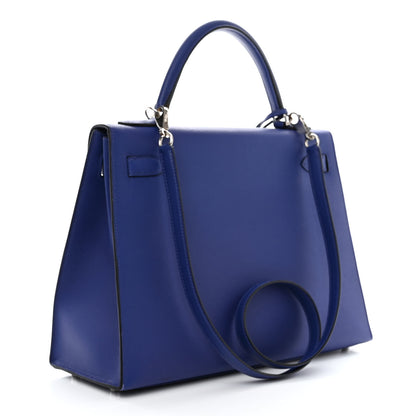 Hermes Epsom Kelly Sellier 32 Bleu Electrique 3 of 11