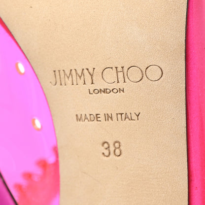 Jimmy Choo Plexi Crystal Bing 100 Pumps 38 Hot Pink 7 of 7