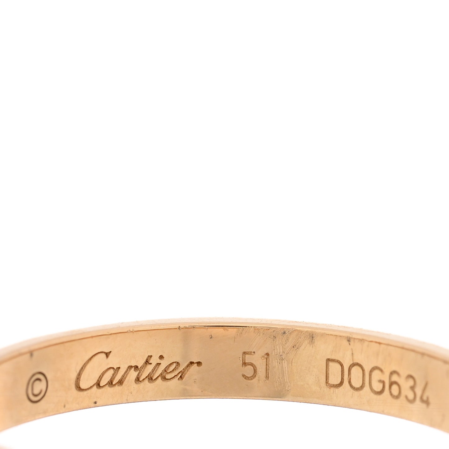 18K Yellow Gold Diamond 2.6mm LOVE Paved Band Ring 51 5.75
