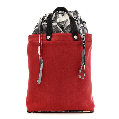 Hermes Canvas Taurillon Silk Petit H Tote Multicolor 1 of 12