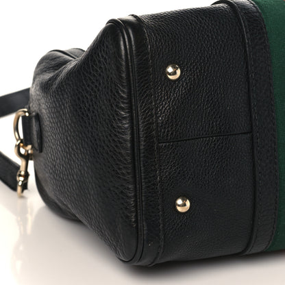 Gucci Calfskin Vintage Web Medium Boston Black 8 of 10