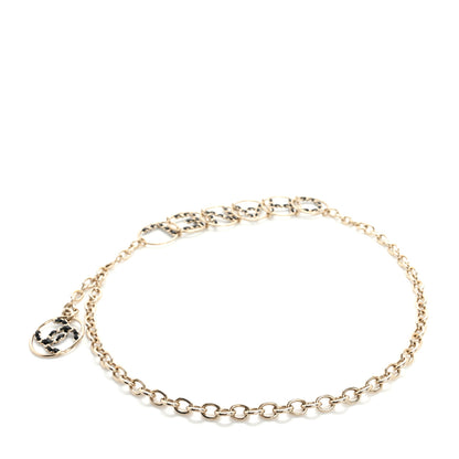 Chanel Metal Lambskin Chain Logo Belt 80 Gold 2 of 4
