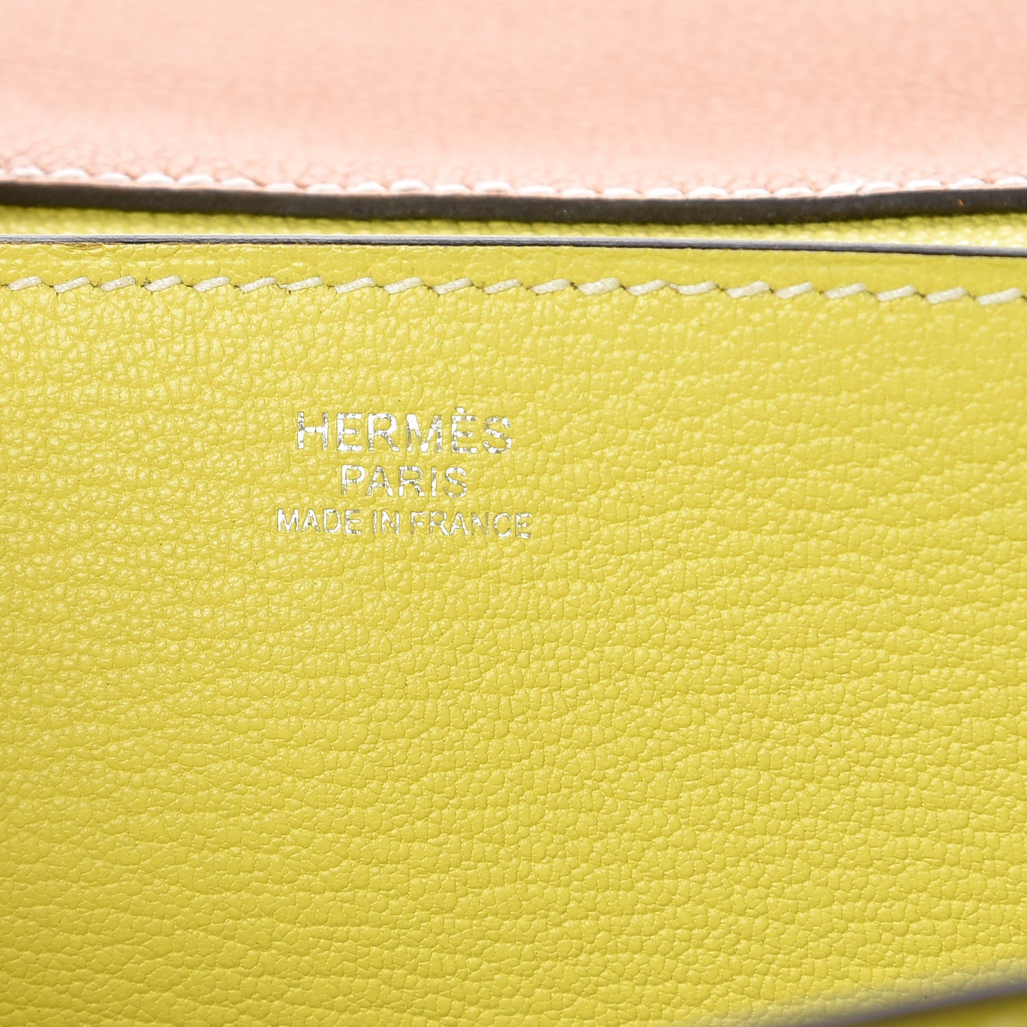 Hermes Taurillon Novillo Opli 28 Toffee Lime 6 of 11