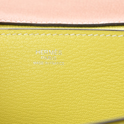 Hermes Taurillon Novillo Opli 28 Toffee Lime 6 of 11