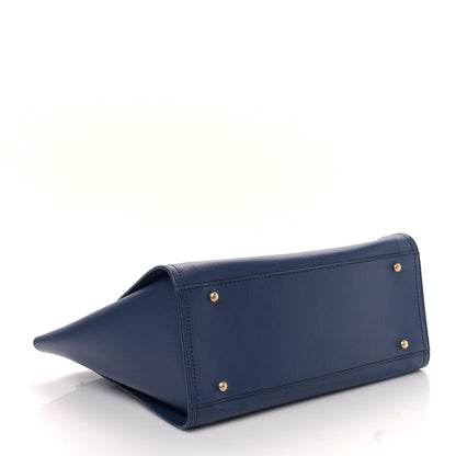 Chanel Caviar Small Studded Deauville Tote Navy 4 of 9