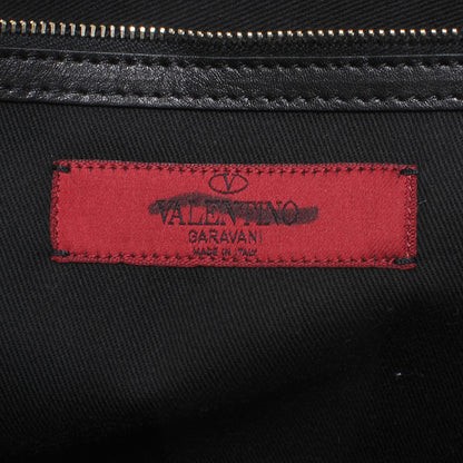 Valentino Garavani Vitello Large Glam Lock Rockstud Flap Black 6 of 7