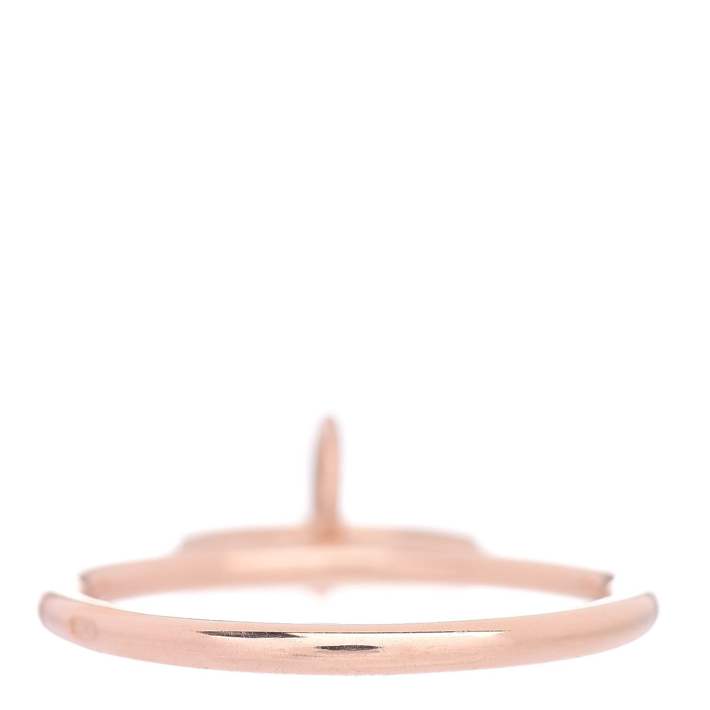 18K Rose Gold Diamond Gambade Ring 49 4.75