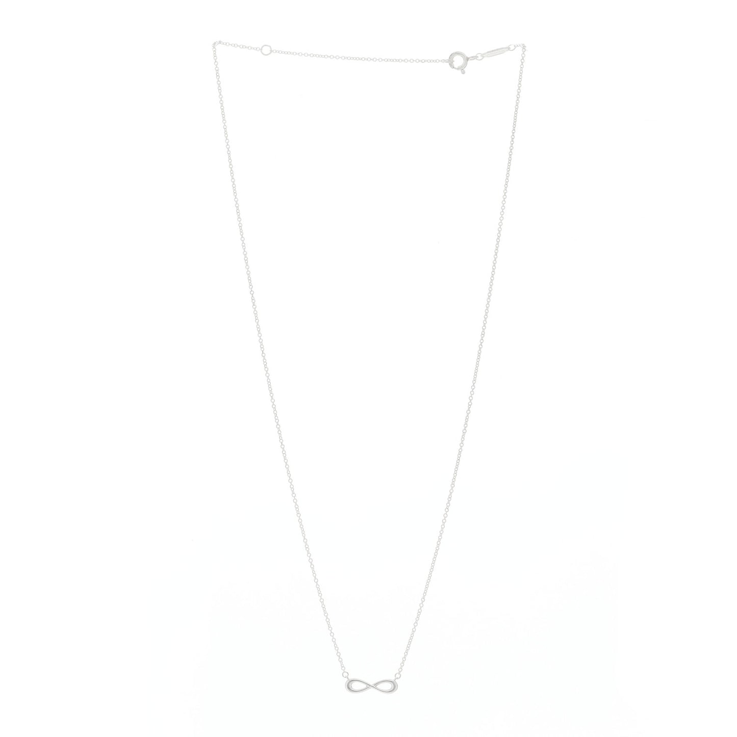 Sterling Silver Mini Infinity Pendant Necklace