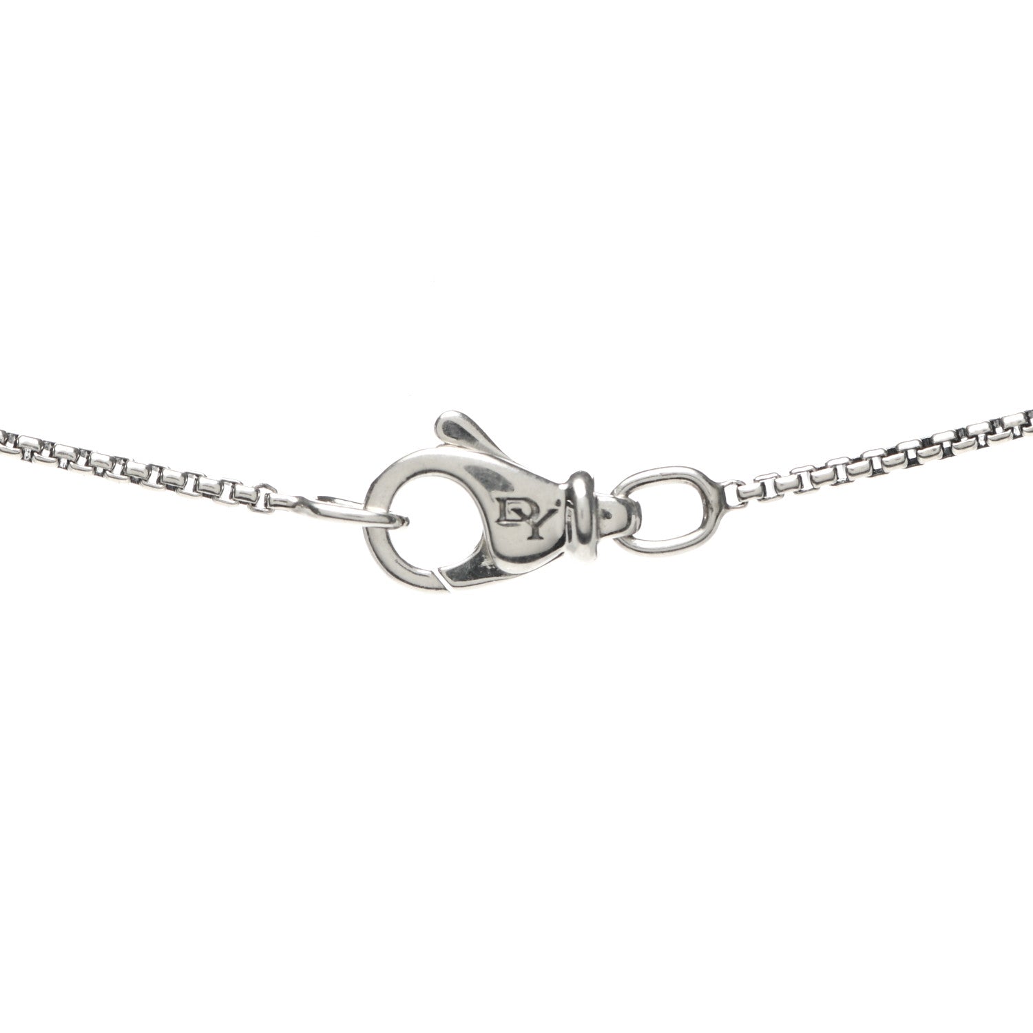 David Yurman Sterling Silver Diamond Mobile Circle Pendant Necklace 4 of 4