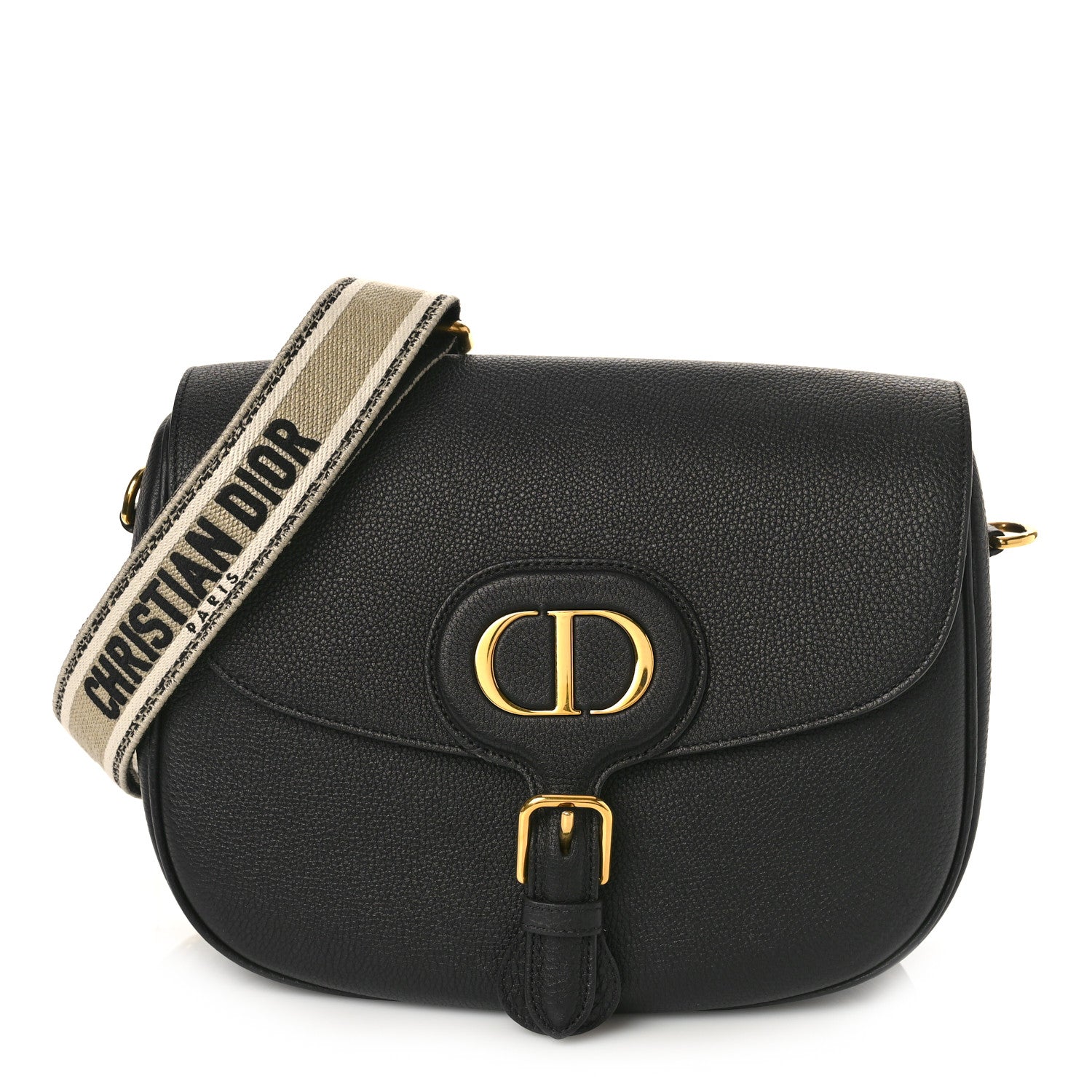 Christian Dior Grained Calfskin Large Bobby Flap Black 1 of 9