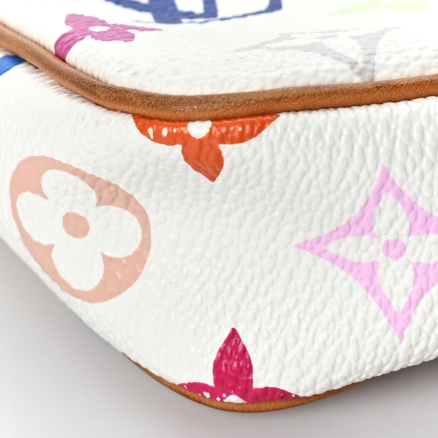 Monogram Multicolor Pochette Accessories White
