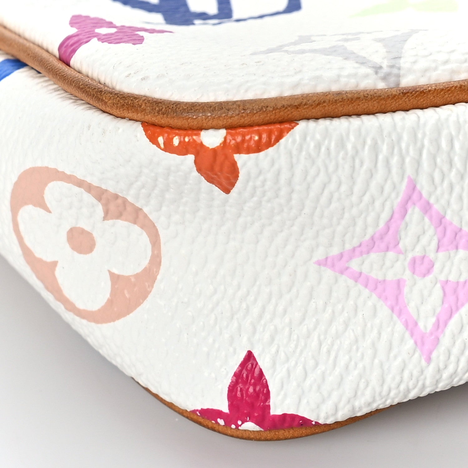 Louis Vuitton Monogram Multicolor Pochette Accessories White 7 of 9