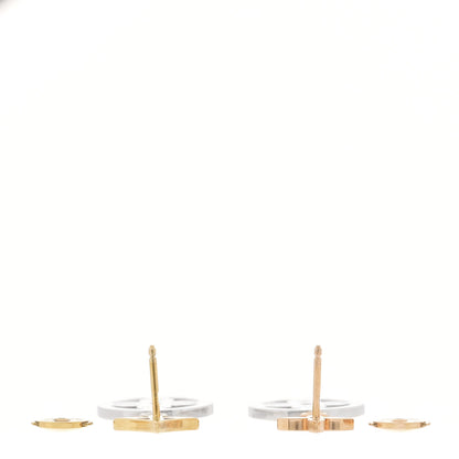 Louis Vuitton 18K Pink Yellow White Gold Diamond Blossom Drop Earrings 3 of 4