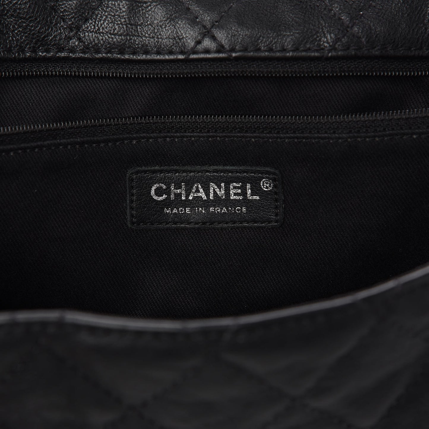 Calfskin Quilted Jumbo Easy Reissue Messenger Flap Black