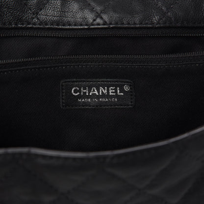 Chanel Calfskin Quilted Jumbo Easy Reissue Messenger Flap Black 8 of 13