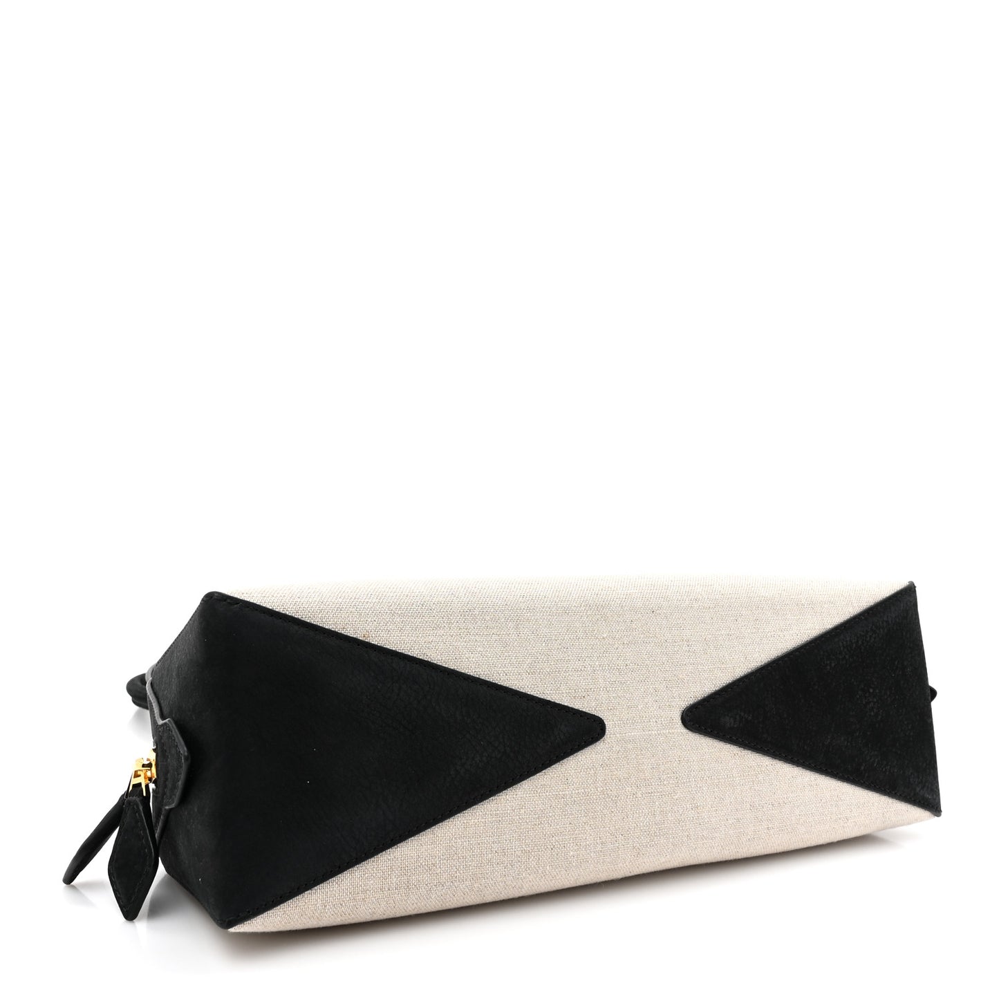 Canvas Nubuck Medium Le Teckel Bag Black