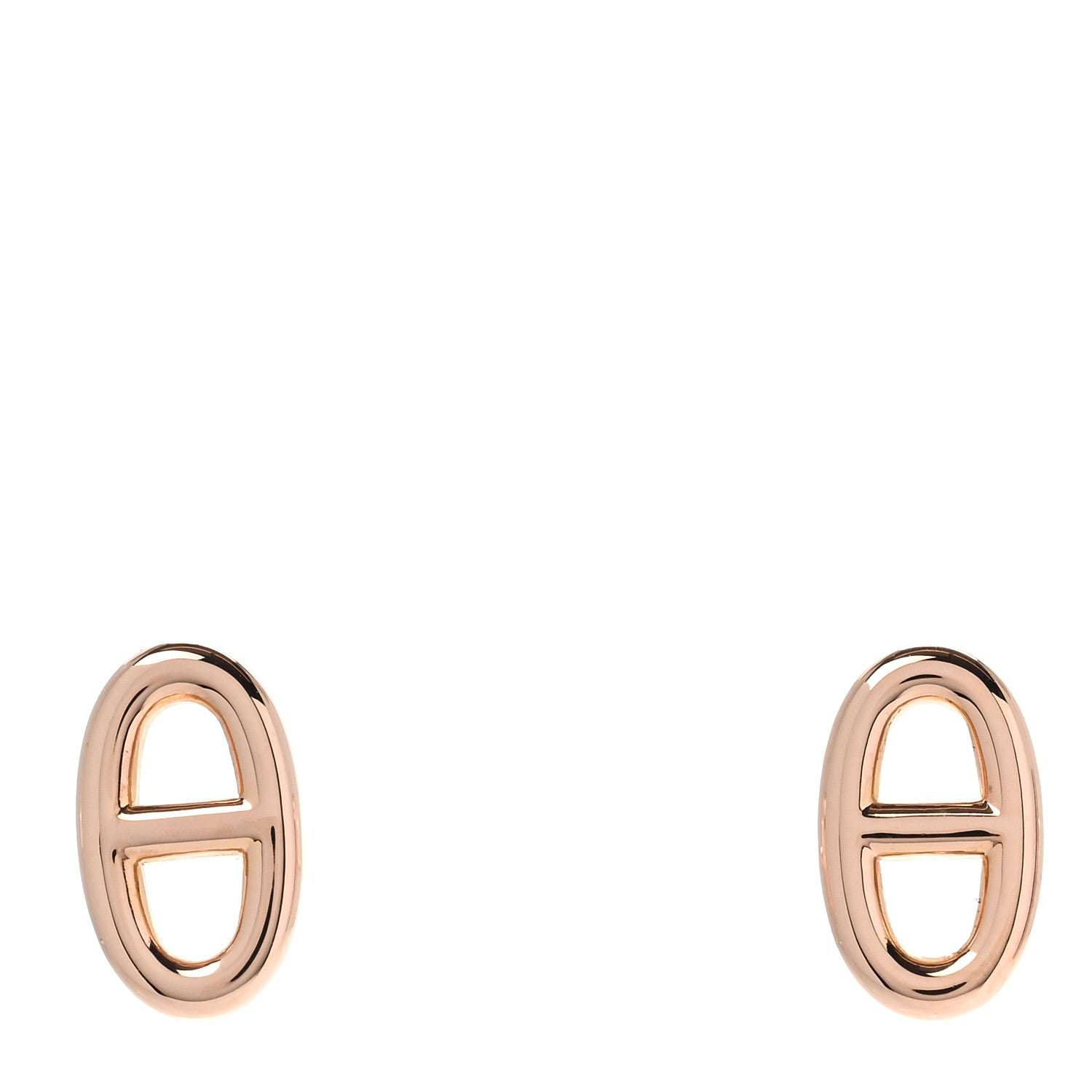 Hermes 18K Rose Gold TPM Farandole Stud Earrings 1 of 6