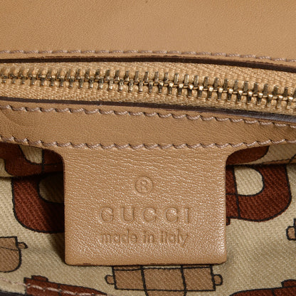 Gucci Guccissima Britt Tassel Shoulder Bag Beige 6 of 7