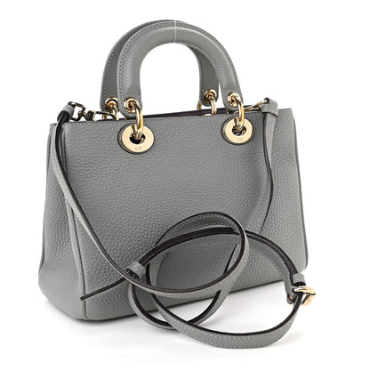 Christian Dior Calfskin Mini Diorissimo Tote Gris 3 of 11