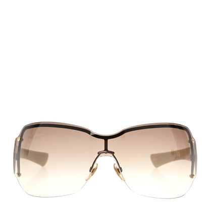 Gucci Monogram 1825/S Shield Rimless Sunglasses Brown 2 of 6