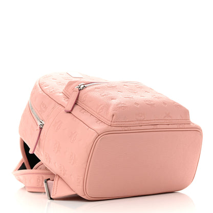 MCM Calfskin Ottomar Monogram Small Backpack Pink 4 of 14