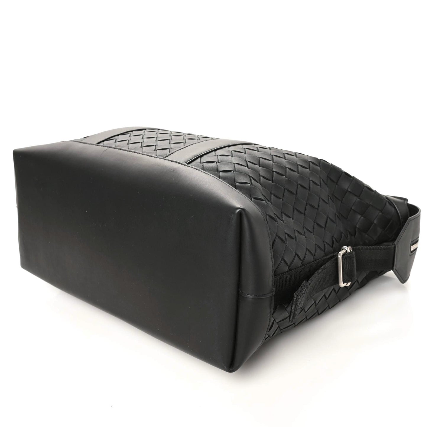 Calfskin Intrecciato Zipped Tote Black