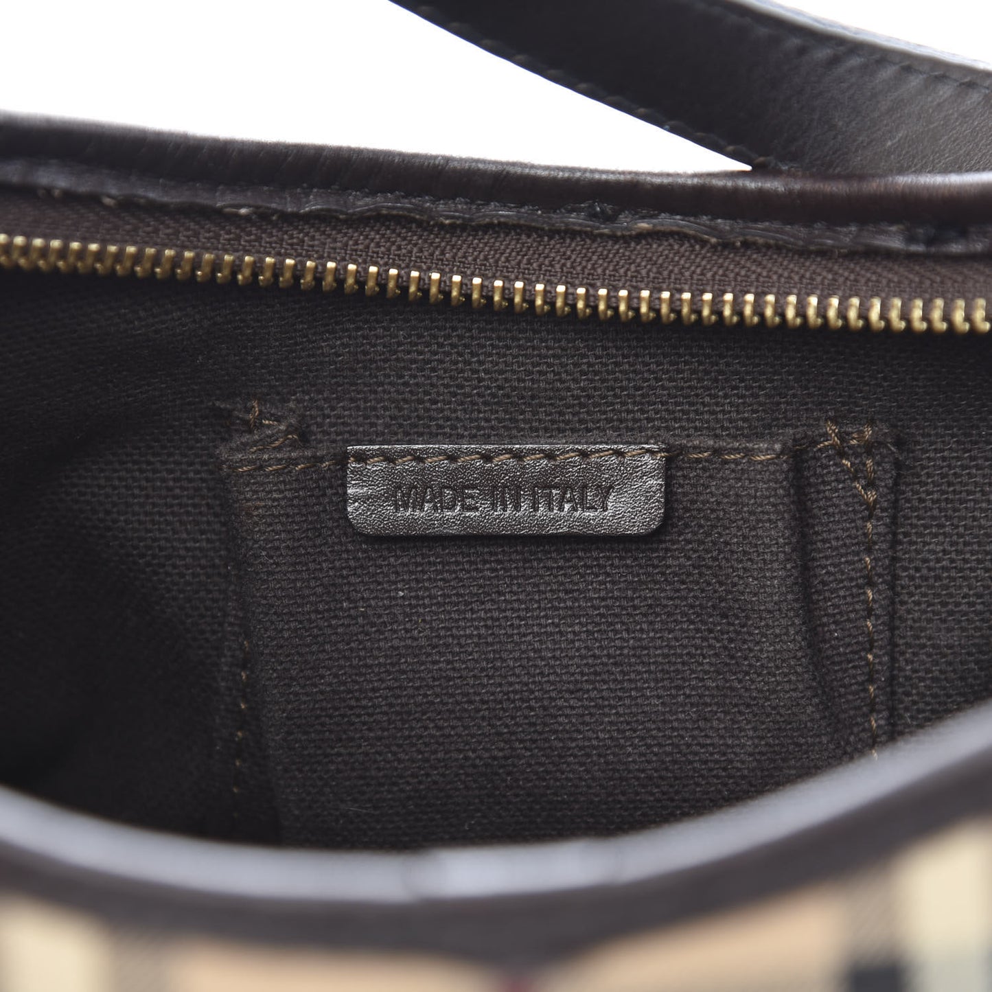 Haymarket Check Small Shoulder Bag Chocolate