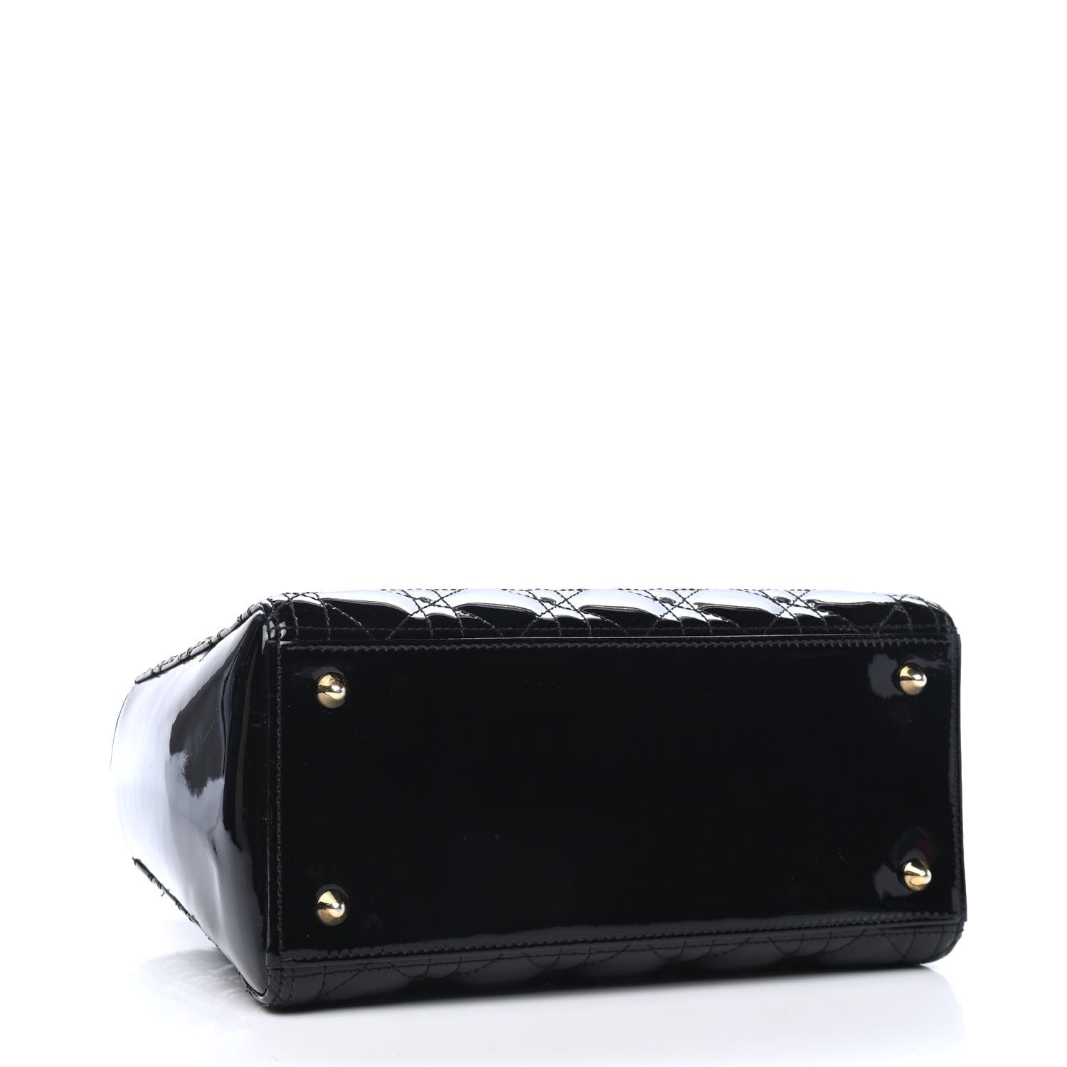 Christian Dior Patent Cannage Medium Lady Dior Black 3 of 4