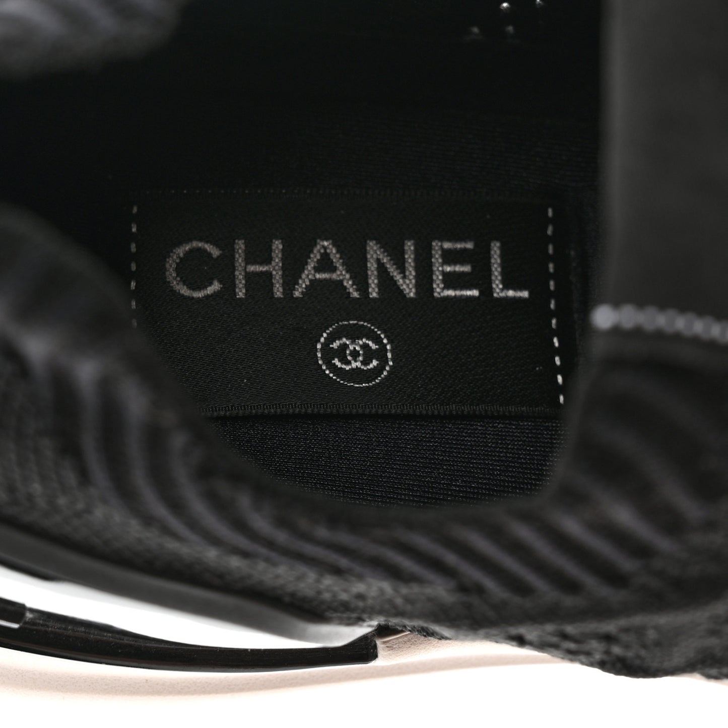 Fabric Logo Sneakers 38 Black