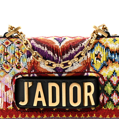 Christian Dior Lambskin Beaded Mini J'Adior Chain Flap Bag Multicolor 7 of 9