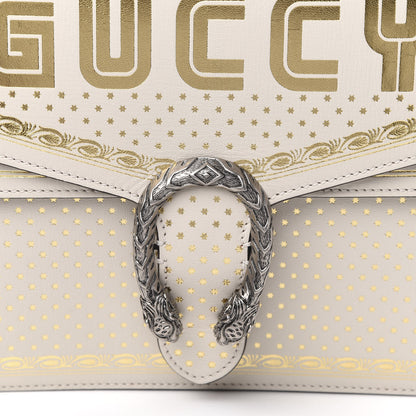 Gucci X SEGA Calfskin GUCCY Stars Medium Dionysus Shoulder Bag Mystic White Gold 10 of 10