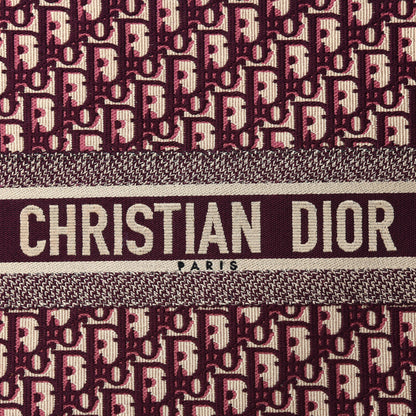 Christian Dior Oblique Large Book Tote Burgundy Multicolor 10 of 10