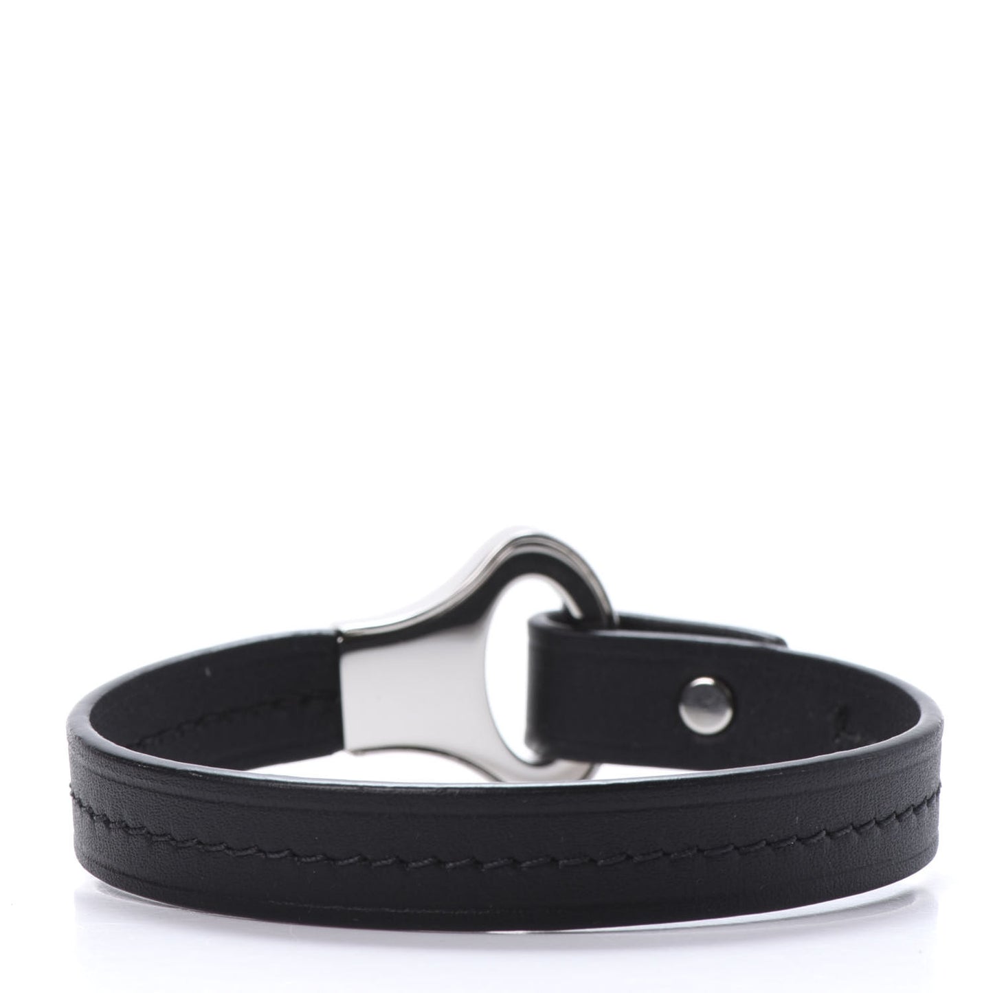 Calfskin Mens Archive Bracelet 19 Black