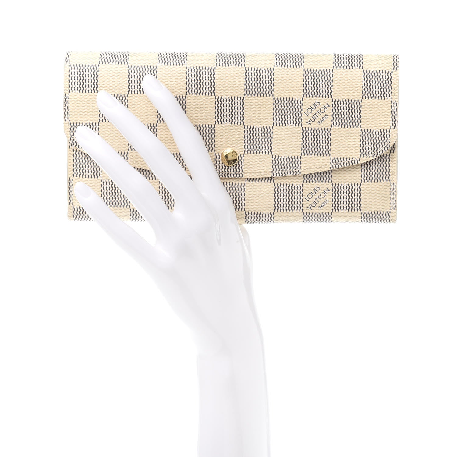 Louis Vuitton Damier Azur Emilie Wallet 2 of 11
