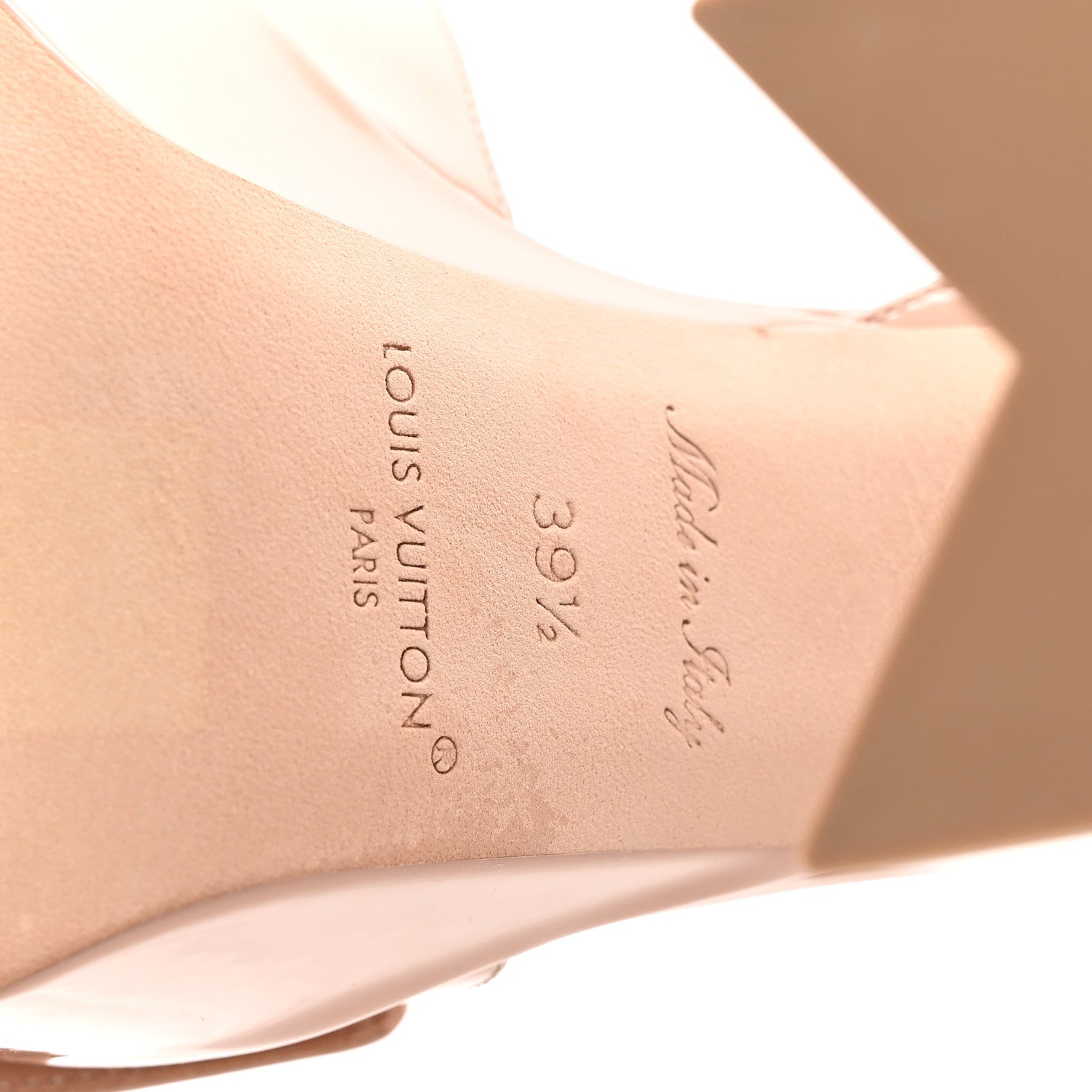 Louis Vuitton Patent Shake Platform Sandal 39.5 Nude Pink 7 of 9