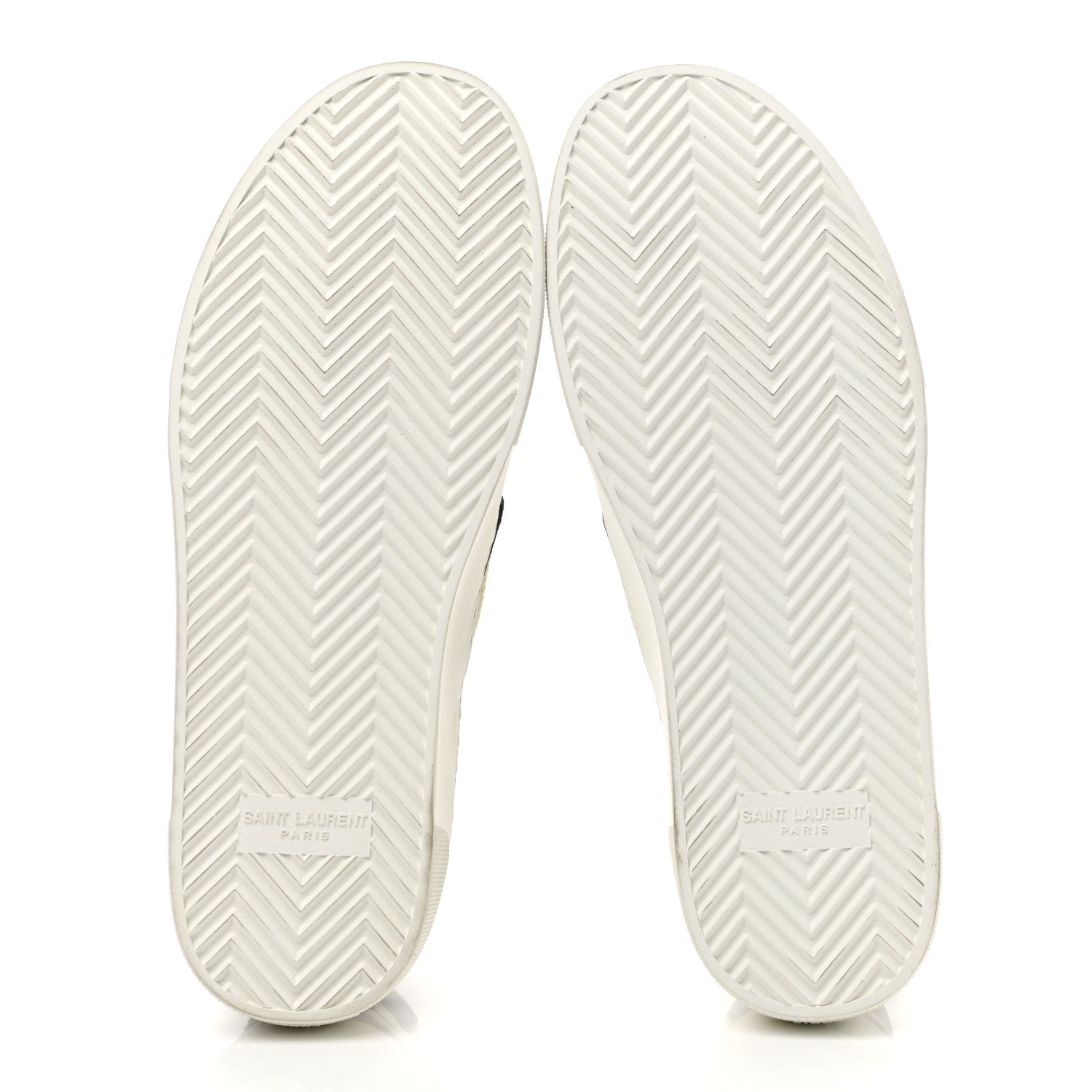 Saint Laurent Canvas Zebra Print Mens Venice Slip On Sneakers 39 Black White 5 of 8