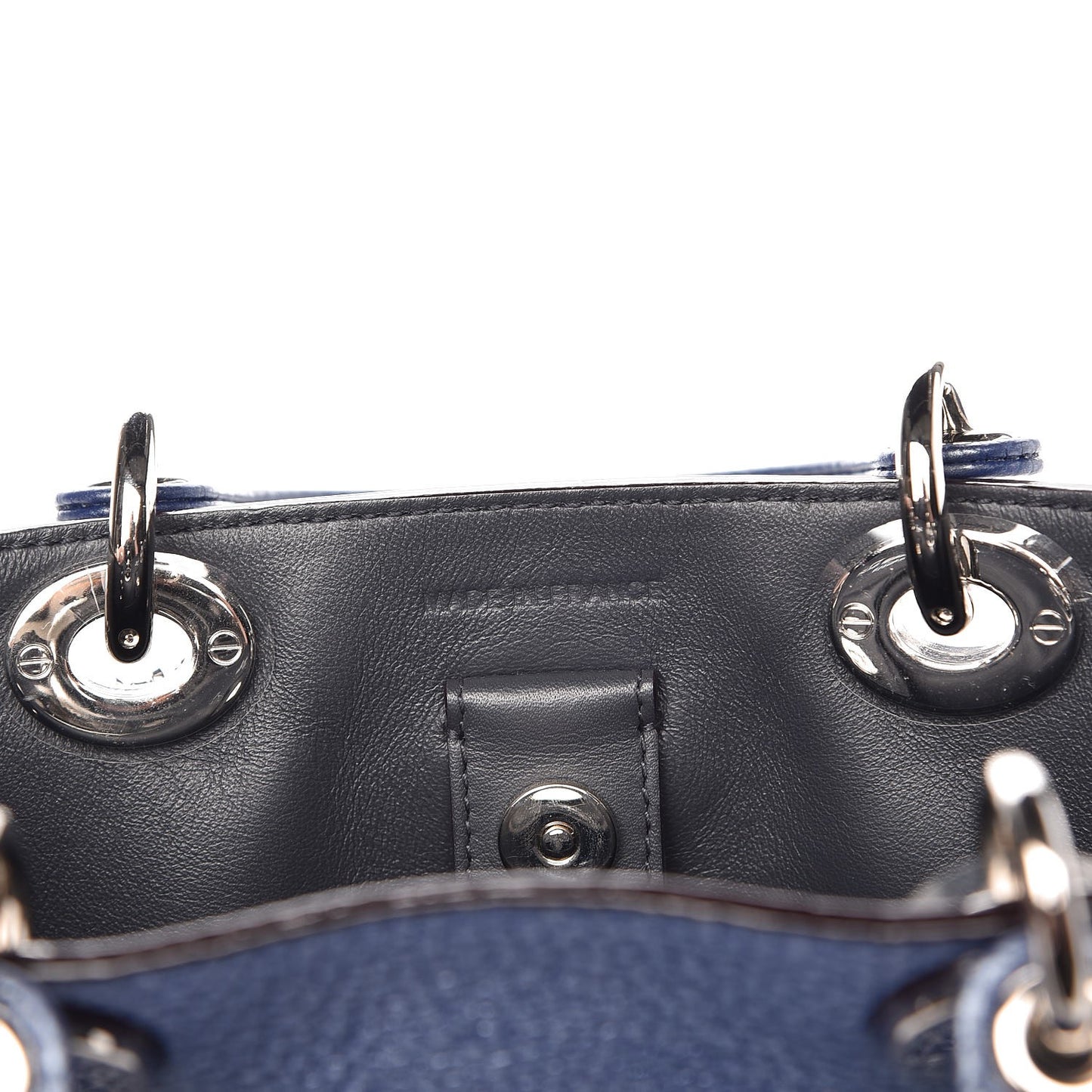 Metallic Bullcalf Small Diorissimo Blue