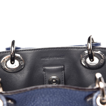 Christian Dior Metallic Bullcalf Small Diorissimo Blue 7 of 7