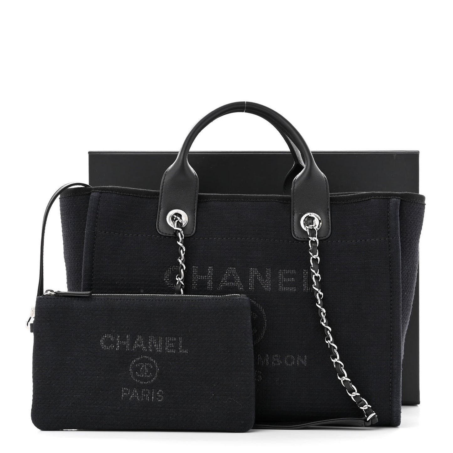 Mixed Fibers Small Deauville Tote Black