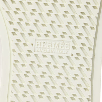 Hermes Toile Womens Les Coupes Kick Slip On Sneakers 37.5 Pourpre 6 of 8