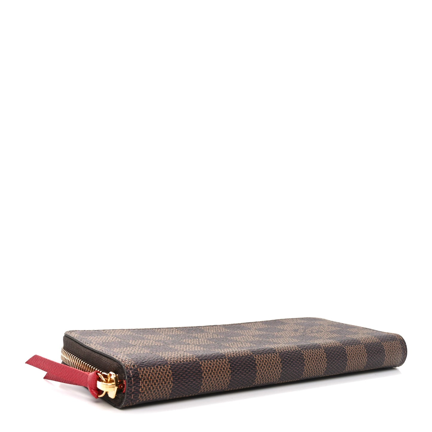 Damier Ebene Clemence Wallet Cherry