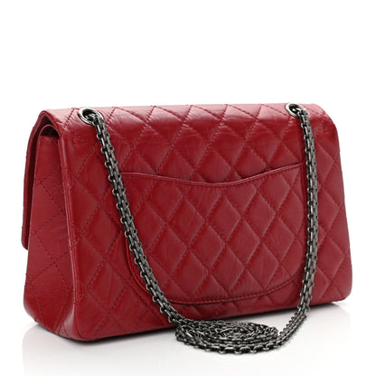 Chanel Aged Calfskin Quilted 2.55 Reissue 226 Flap Dark Red 3 of 10