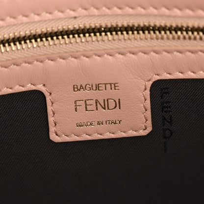 Fendi Nappa FF 1974 Embossed Baguette Rosa Bourbon 6 of 13