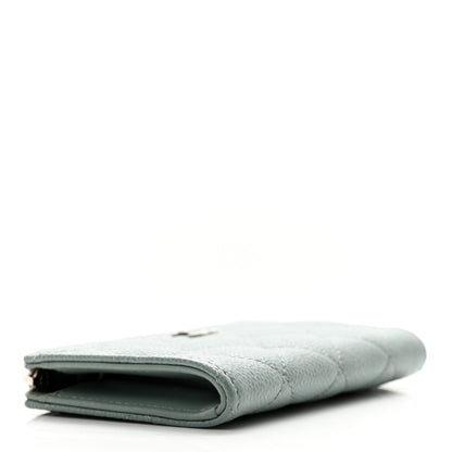 Chanel Caviar Quilted Zipped Key Holder Case Blue 5 of 7