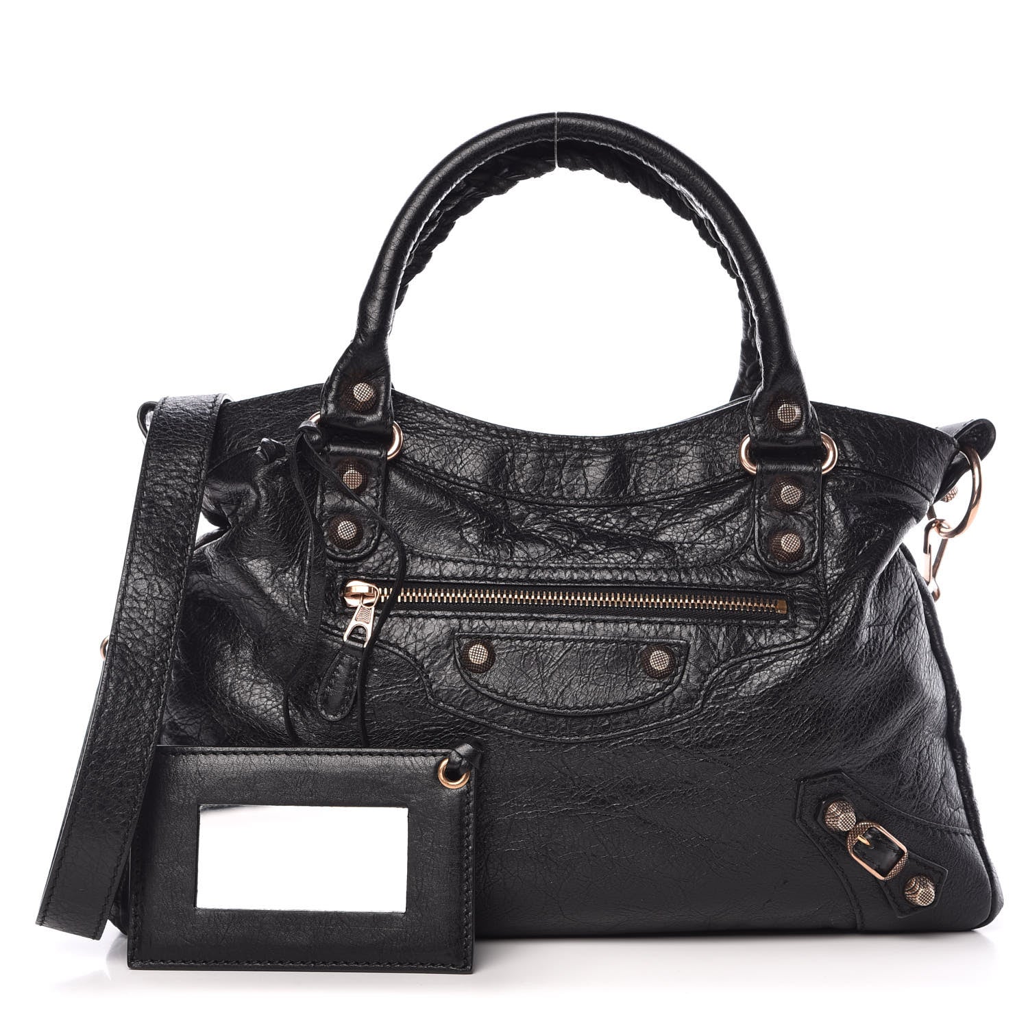 Balenciaga Agneau Giant 12 Rose Gold Hardware Town Black 1 of 10
