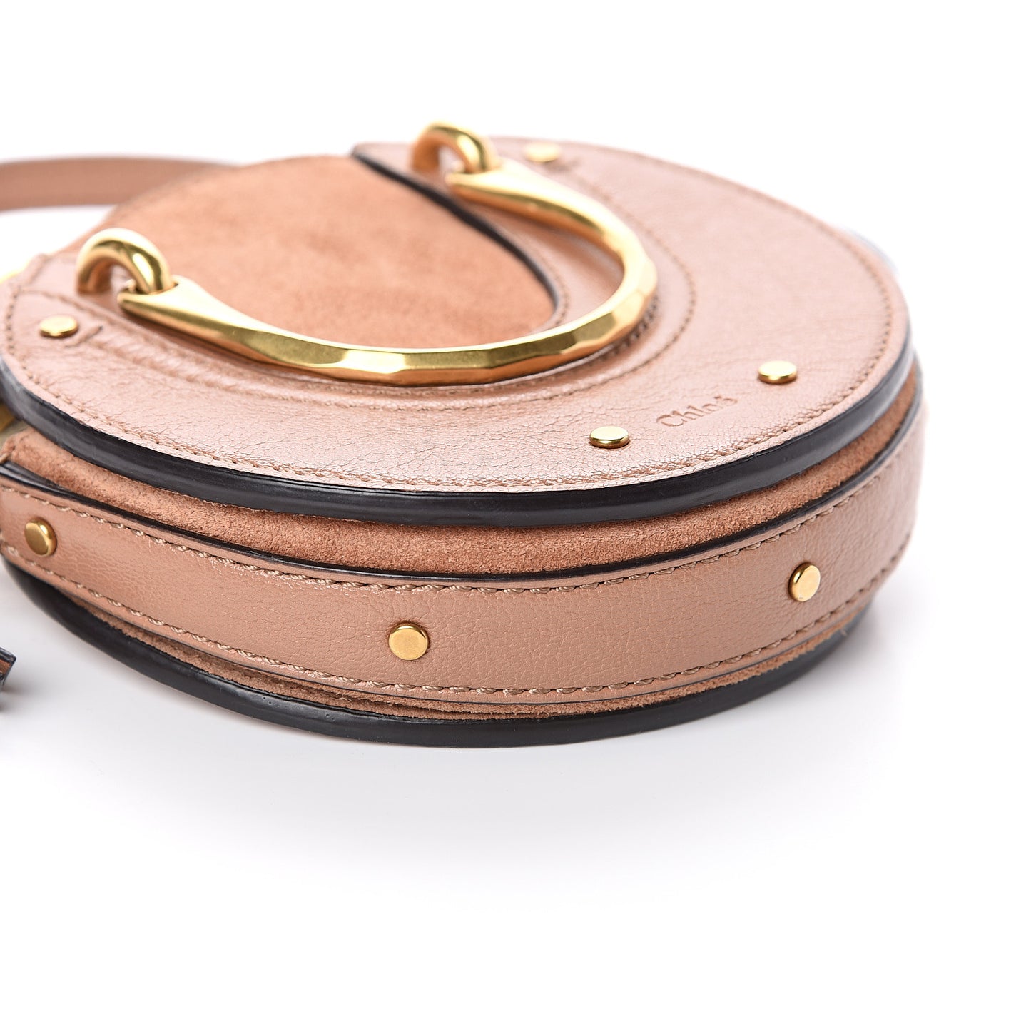 Goatskin Suede Mini Pixie Bag Nougat