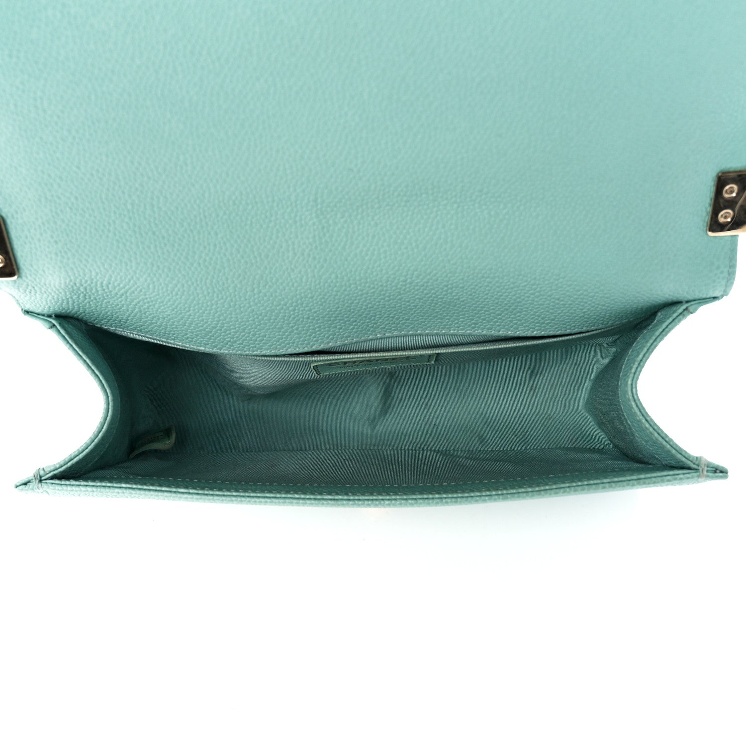 Chanel Caviar Quilted Medium Boy Flap Light Blue 5 of 11